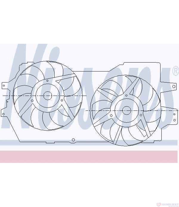 ПЕРКА ВЕНТИЛАТОРНА PLYMOUTH VOYAGER (1995-) 3.0 - NISSENS