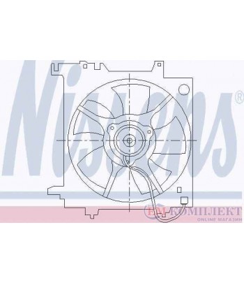 ПЕРКА ВЕНТИЛАТОРНА SUBARU OUTBACK (2000-) 2.5 - NISSENS