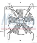 ПЕРКА ВЕНТИЛАТОРНА CHEVROLET LACETTI (2005-) 1.6 - NISSENS