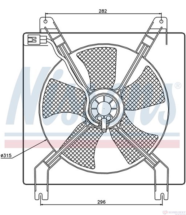 ПЕРКА ВЕНТИЛАТОРНА CHEVROLET LACETTI (2005-) 1.6 - NISSENS