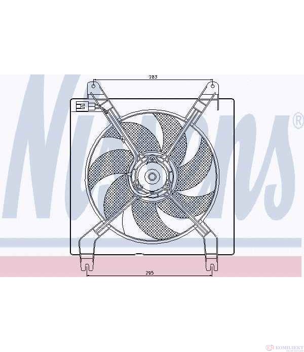 ПЕРКА ВЕНТИЛАТОРНА CHEVROLET NUBIRA COMBI (2005-) 1.6 - NISSENS