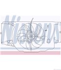 ПЕРКА ВЕНТИЛАТОРНА RENAULT LAGUNA II GRANDTOUR (2001-) 2.0 16V Turbo - NISSENS