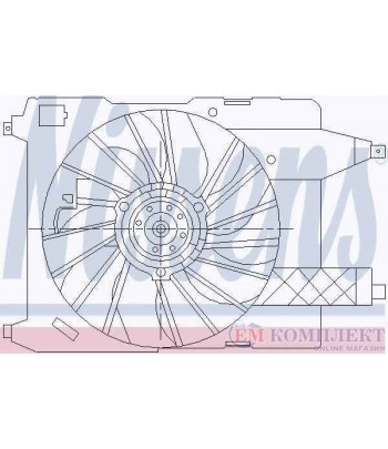 ПЕРКА ВЕНТИЛАТОРНА RENAULT GRAND SCENIC II (2004-) 2.0 - NISSENS