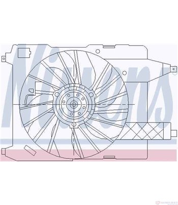 ПЕРКА ВЕНТИЛАТОРНА RENAULT MEGANE II COMBI (2003-) 1.9 dCi - NISSENS