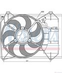 ПЕРКА ВЕНТИЛАТОРНА KIA RIO II SEDAN (2005-) 1.6 16V - NISSENS