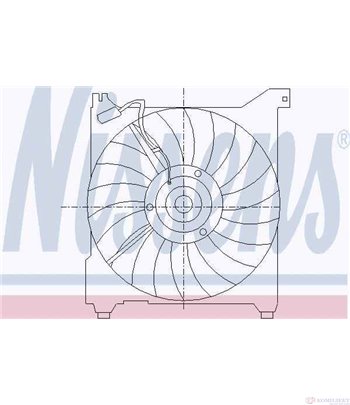 ПЕРКА ВЕНТИЛАТОРНА HYUNDAI TRAJET (2000-) 2.7 V6 - NISSENS