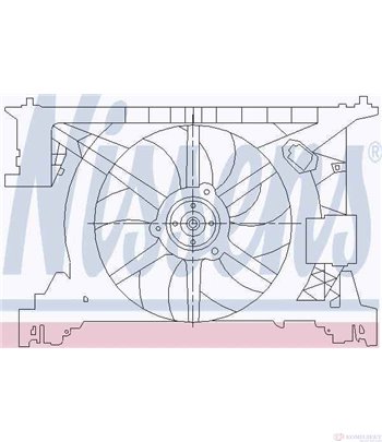 ПЕРКА ВЕНТИЛАТОРНА RENAULT ESPACE III (1996-) 2.2 dCi - NISSENS