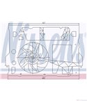 ПЕРКА ВЕНТИЛАТОРНА NISSAN INTERSTAR (2002-) dCi 120 - NISSENS