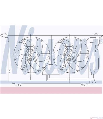 ПЕРКА ВЕНТИЛАТОРНА PEUGEOT PARTNER (1996-) 1.1 - NISSENS