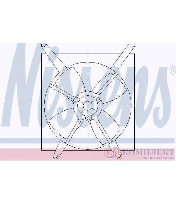 ПЕРКА ВЕНТИЛАТОРНА SUZUKI BALENO COMBI (1996-) 1.8 i 16V - NISSENS