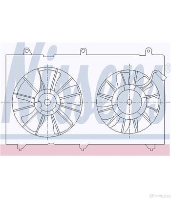 ПЕРКА ВЕНТИЛАТОРНА HONDA ACCORD VIII (2003-) 2.0 - NISSENS