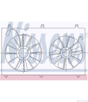 ПЕРКА ВЕНТИЛАТОРНА HONDA ACCORD VIII (2003-) 2.4 - NISSENS