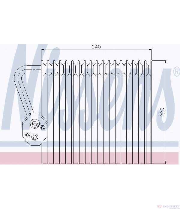 ИЗПАРИТЕЛ КЛИМАТИК RENAULT MEGANE II COUPECABRIO (2003-) 1.6 16V - NISSENS