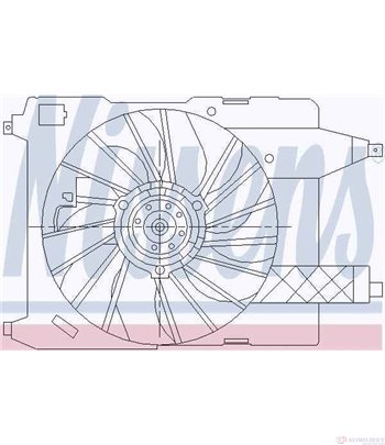ПЕРКА ВЕНТИЛАТОРНА RENAULT GRAND SCENIC II (2004-) 1.6 - NISSENS