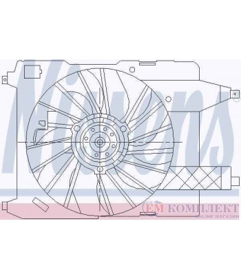 ПЕРКА ВЕНТИЛАТОРНА RENAULT MEGANE II COMBI (2003-) 1.6 16V Hi-Flex - NISSENS