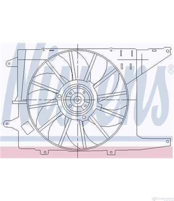 ПЕРКА ВЕНТИЛАТОРНА RENAULT MEGANE SCENIC (1997-) 1.6 e - NISSENS