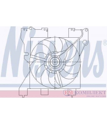ПЕРКА ВЕНТИЛАТОРНА PEUGEOT PARTNER (1996-) 1.4 - NISSENS