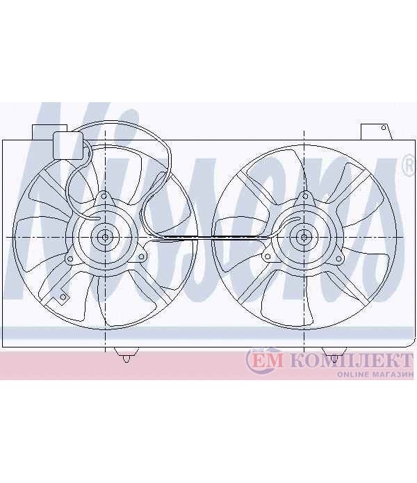 ПЕРКА ВЕНТИЛАТОРНА MAZDA 6 (2002-) 1.8 - NISSENS