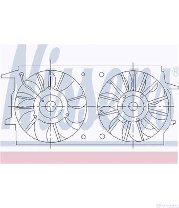 ПЕРКА ВЕНТИЛАТОРНА CHEVROLET ALERO (1999-) 3.4 V6 - NISSENS