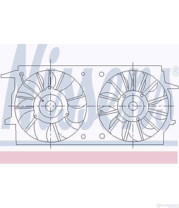 ПЕРКА ВЕНТИЛАТОРНА CHEVROLET ALERO (1999-) 3.4 V6 - NISSENS