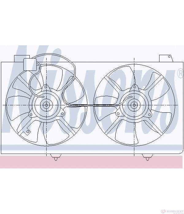 ПЕРКА ВЕНТИЛАТОРНА MAZDA 6 (2002-) 2.0 - NISSENS