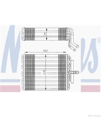 ИЗПАРИТЕЛ КЛИМАТИК CITROEN XANTIA BREAK (1995-) 1.8 i 16V - NISSENS