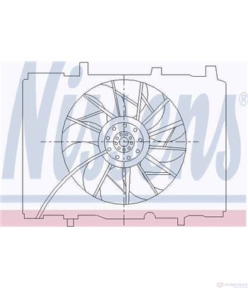 ПЕРКА ВЕНТИЛАТОРНА MERCEDES CLK C208 (1997-) 200 - NISSENS