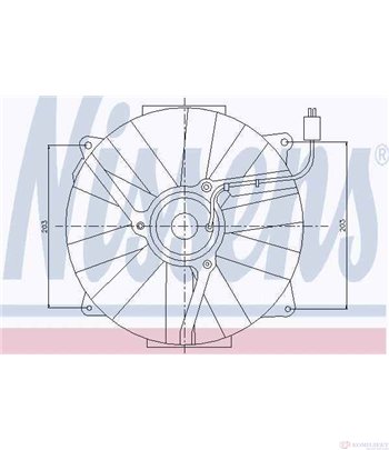 ПЕРКА ВЕНТИЛАТОРНА MERCEDES S CLASS COUPE C140 (1992-) SECCL 500 - NISSENS