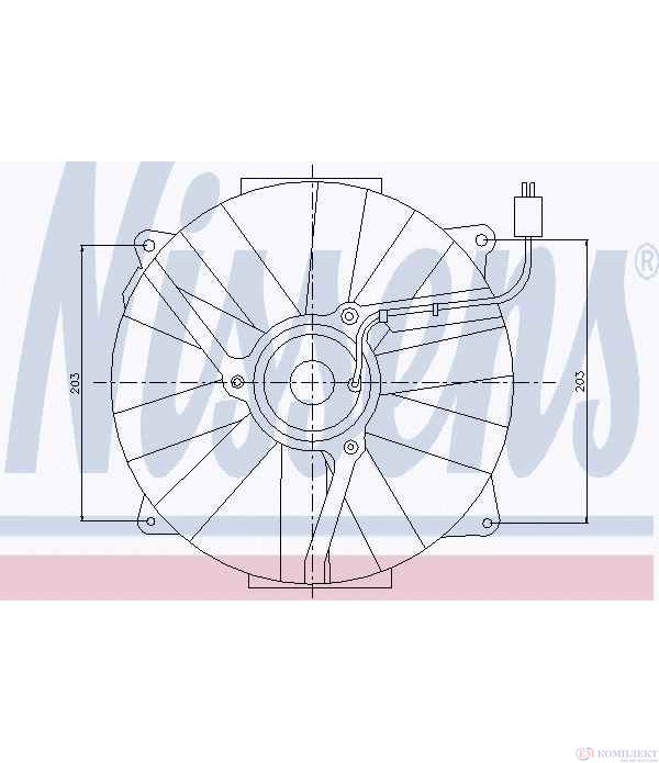 ПЕРКА ВЕНТИЛАТОРНА MERCEDES S CLASS COUPE C140 (1992-) SECCL 420 - NISSENS