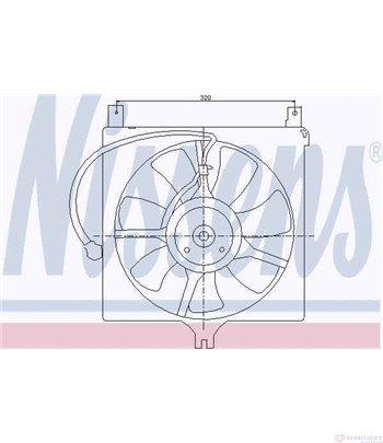 ПЕРКА ВЕНТИЛАТОРНА SUZUKI IGNIS II (2003-) 1.5 Sport - NISSENS