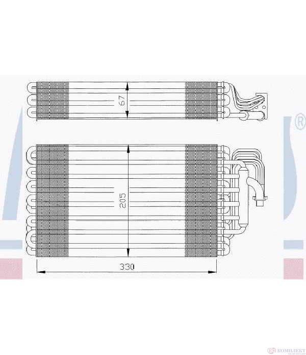 ИЗПАРИТЕЛ КЛИМАТИК BMW 5 SERIES E34 (1987-) 525 i X 24V - NISSENS