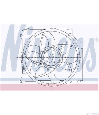 ПЕРКА ВЕНТИЛАТОРНА BMW X3 E83 (2004-) 2.5 i - NISSENS