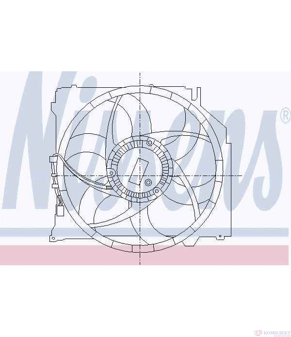ПЕРКА ВЕНТИЛАТОРНА BMW X3 E83 (2004-) 3.0 i - NISSENS