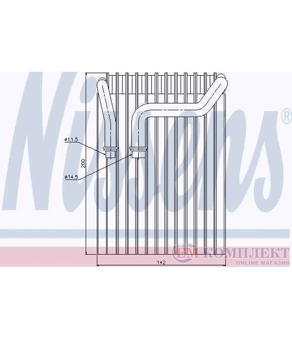 ИЗПАРИТЕЛ КЛИМАТИК BMW 7 SERIES E65,E66 (2001-) 730 Ld - NISSENS