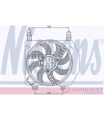 ПЕРКА ВЕНТИЛАТОРНА FORD PUMA (1997-) 1.7 16V - NISSENS