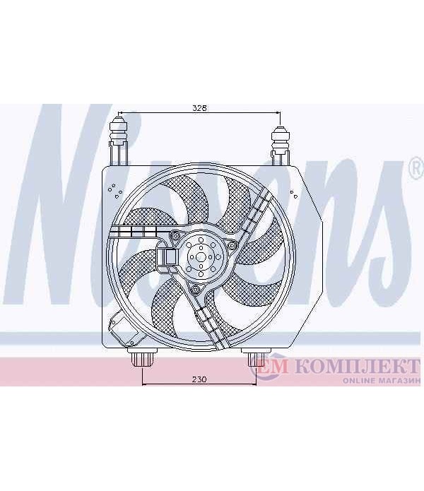 ПЕРКА ВЕНТИЛАТОРНА FORD PUMA (1997-) 1.7 16V - NISSENS