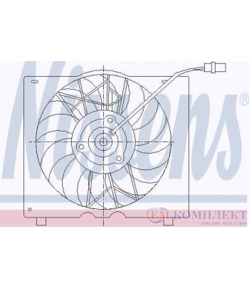 ПЕРКА ВЕНТИЛАТОРНА JEEP CHEROKEE (1984-) 4.0 i - NISSENS