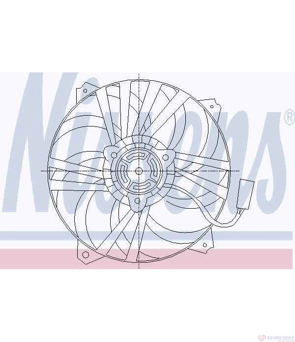 ПЕРКА ВЕНТИЛАТОРНА CITROEN C4 COUPE (2004-) 1.6 16V - NISSENS