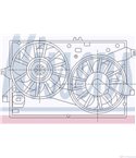 ПЕРКА ВЕНТИЛАТОРНА FORD MONDEO II SEDAN (1996-) 2.0 i - NISSENS