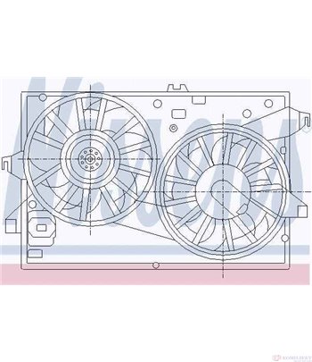 ПЕРКА ВЕНТИЛАТОРНА FORD MONDEO II SEDAN (1996-) 2.0 i - NISSENS