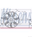 ПЕРКА ВЕНТИЛАТОРНА MERCEDES A CLASS W168 (1997-) A 170 CDI - NISSENS