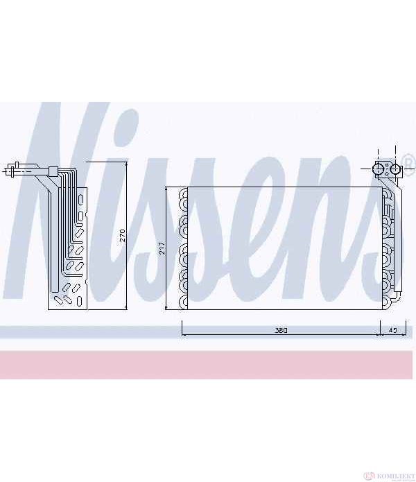 ИЗПАРИТЕЛ КЛИМАТИК FIAT ULYSSE (1994-) 2.1 TD - NISSENS