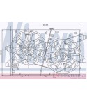 ПЕРКА ВЕНТИЛАТОРНА FORD MONDEO III (2000-) 2.2 TDCi - NISSENS