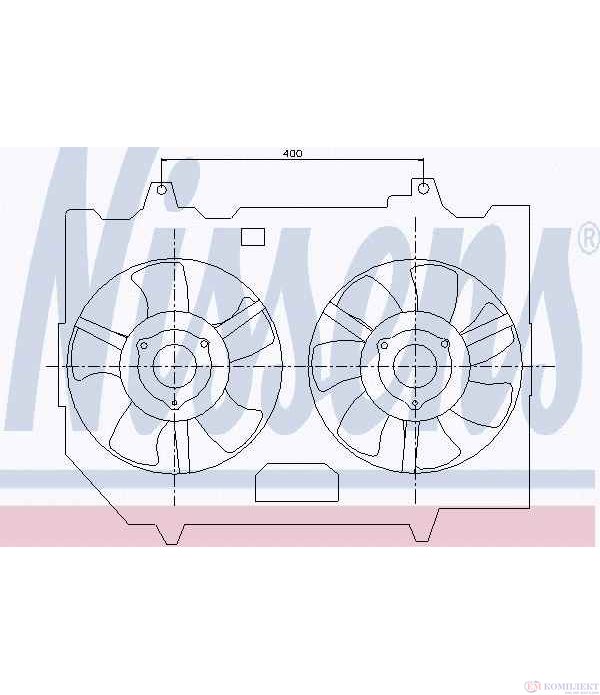 ПЕРКА ВЕНТИЛАТОРНА NISSAN X-TRAIL (2001-) 2.5 4x4 - NISSENS