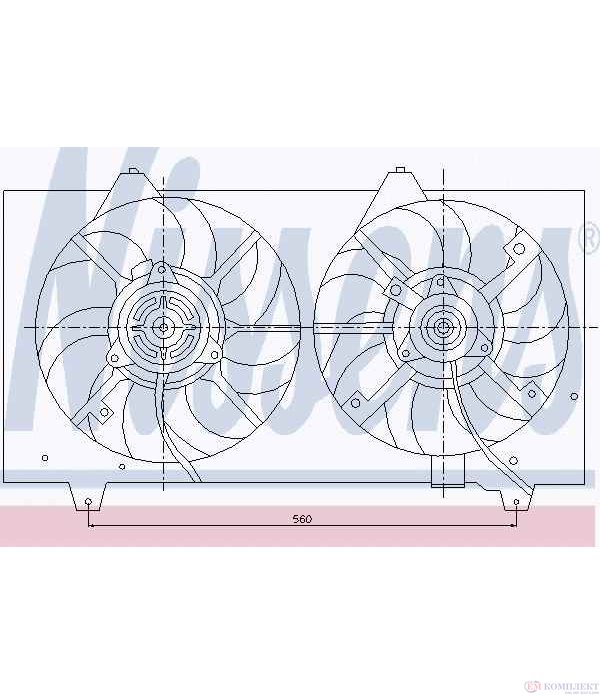 ПЕРКА ВЕНТИЛАТОРНА MAZDA 6 HATCHBACK (2002-) 2.0 DI - NISSENS