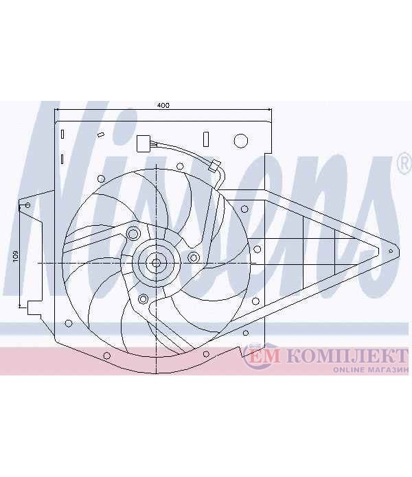 ПЕРКА ВЕНТИЛАТОРНА FIAT SCUDO COMBINATO (1996-) 2.0 16V - NISSENS