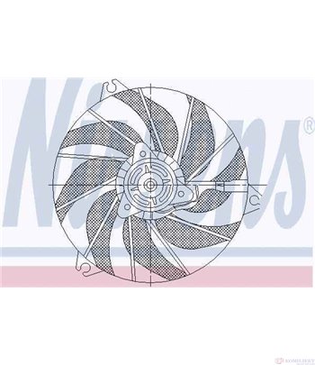 ПЕРКА ВЕНТИЛАТОРНА PEUGEOT 206 SW (2002-) 2.0 16V - NISSENS