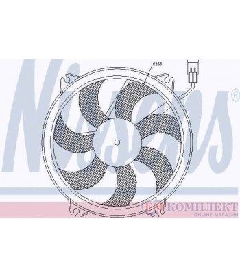 ПЕРКА ВЕНТИЛАТОРНА FIAT ULYSSE (2002-) 2.0 D Multijet - NISSENS