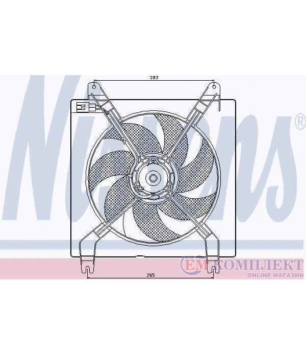 ПЕРКА ВЕНТИЛАТОРНА CHEVROLET NUBIRA SEDAN (2005-) 1.8 - NISSENS