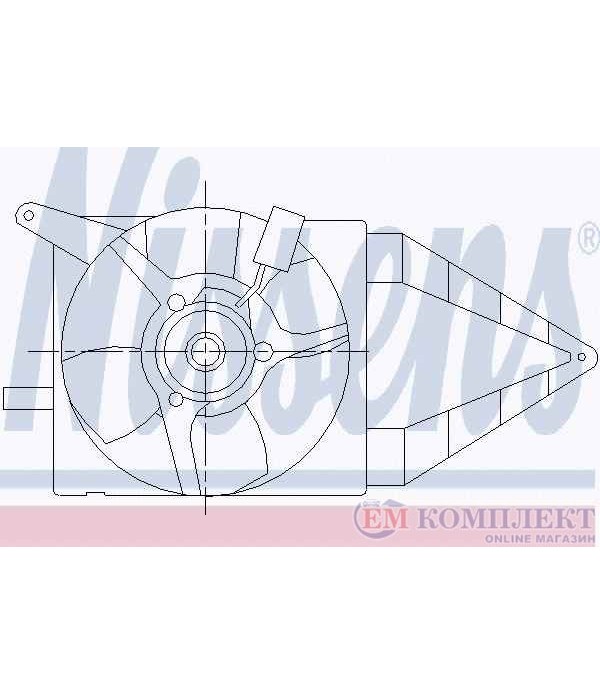 ПЕРКА ВЕНТИЛАТОРНА OPEL CORSA B (1993-) 1.4 i 16V - NISSENS